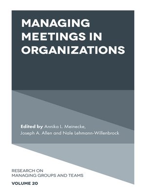 cover image of Research on Managing Groups and Teams, Volume 20